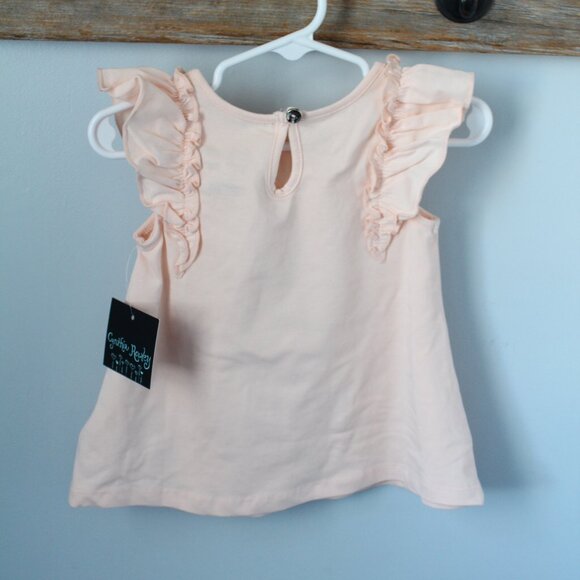🍁5/$25🎃 Cynthia Rowley Size 18M Ruffled Top Watering Can Design - Picture 3 of 3